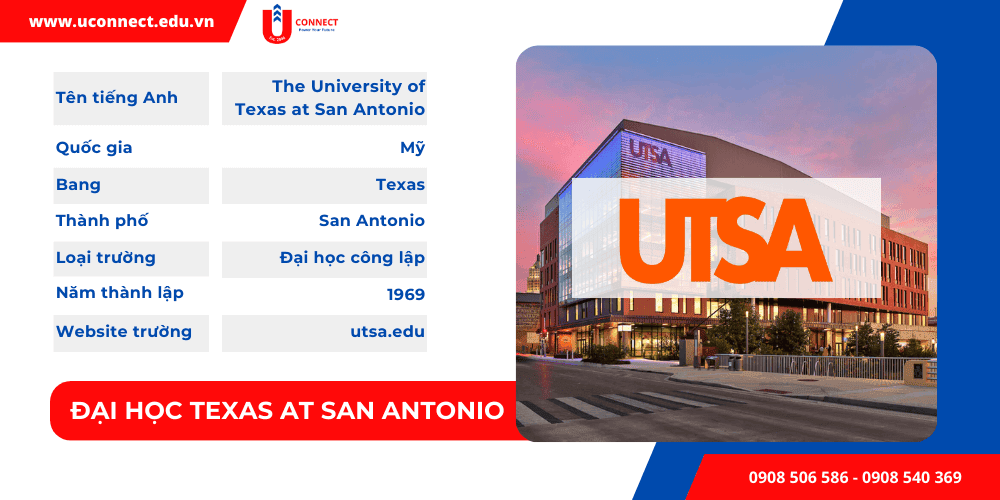 Đại học TEXAS at SAN ANTONIO (UTSA), bang Texas - Mỹ